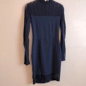 Navy Rachel Roy lace bodycon dress